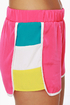Windsurfer Girl Color Block Fuchsia Shorts