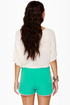 Windsurfer Girl Color Block Teal Shorts