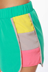 Windsurfer Girl Color Block Teal Shorts