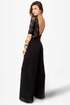 Jump Up Lace Black Jumpsuit
