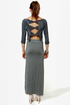 Makin\' Moves Heather Grey Maxi Skirt