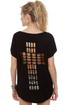 Crossfire Cutout Black Top