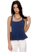 Ready to Rockabilly Navy Blue Tank Top