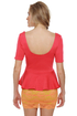 Aim to Please Short Sleeve Coral Top