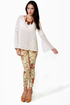 First Folio Sheer Ivory Top