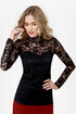 Fan the Fire Black Lace Top