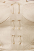 First Place Laced Strapless Beige Dress