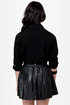 Into the Sunset Studded Black Button-Up Top