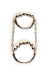 Twofer Silver Knuckle Ring