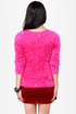 What a Softie Fuzzy Hot Pink Sweater
