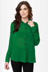 Seeing Double Sheer Green Button-Up Top