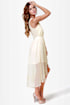 Sail Away Cream High-Low Dress