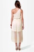 Sail Away Cream High-Low Dress