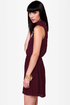 Chain Station Burgundy Dress