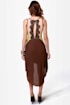 Charleston Charmer Brown Color Block Dress