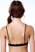 Foreign Accent Black Floral Print Bra Top