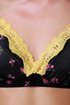 Foreign Accent Black Floral Print Bra Top