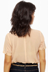 Claim to Fame Dusty Peach Sequin Top