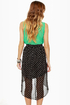 Element Eden Celina High-Low Polka Dot Skirt