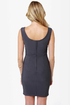 Number One Stunner Cutout Charcoal Grey Dress