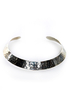 Zad Hammered Silver Collar Necklace