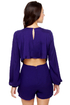 Have a Look-See Indigo Blue Romper