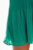 Crimped Cocktail Teal Dress