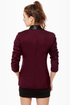 BB Dakota Zane Burgundy Blazer