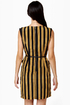 Darling Serena Black and Gold Striped Dress