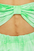 Tied and True Strapless Tie-Dye Green Dress