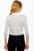 A Fine Line Grey Striped Top