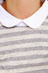 A Fine Line Grey Striped Top