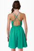 Got It Girlfriend Backless Aqua Dress