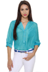 Really Rosebud Sky Blue Top
