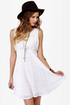 Fine Vine-ing Velvet Ivory Dress