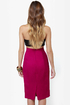 City Sleek-er Fuchsia Pencil Skirt