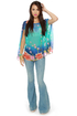 Caipirinha Floral Print Cape Top
