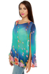 Caipirinha Floral Print Cape Top
