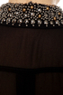 Your True Collars Shine Beaded Black Top