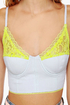 Hang Ten Neon-Trimmed Bustier Top