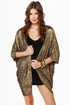 Metallic-kety Split Gold Top