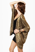 Metallic-kety Split Gold Top