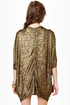 Metallic-kety Split Gold Top