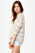 Mink Pink Trailer Park Slashed Jean Shorts