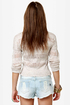 Mink Pink Trailer Park Slashed Jean Shorts