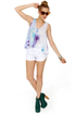 Mink Pink Slasher Flick White Cutoff Jean Shorts
