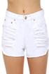 Mink Pink Slasher Flick White Cutoff Jean Shorts