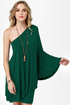 Leaves of Sass Dark Green Dress