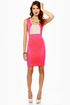 Be Cool Sleeveless Color Block Dress
