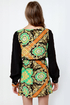 British Invasion Black Scarf Print Shift Dress